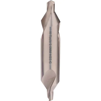 Сверло центровочное H-Tools серия PRO тип А 2.0x40.0мм S=5.0мм HSS-G DIN333 217020HT