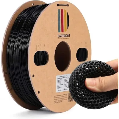 Пластик для 3D-принтера Solution print TPU 90A CartriDge, 1.75 мм, 1 кг, черный 365056