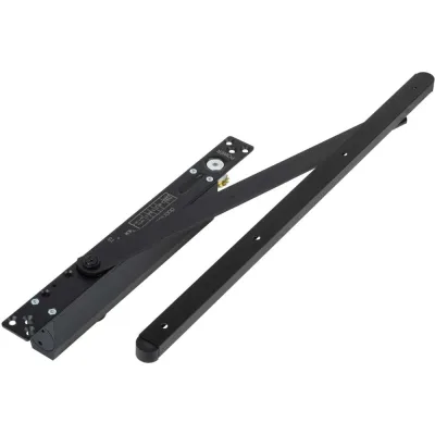 Доводчик врезной Doorlock  DL700ITS/M EN2-4 черный с регулируемым усилием закрывания, с фиксацией в открытом положении 77320