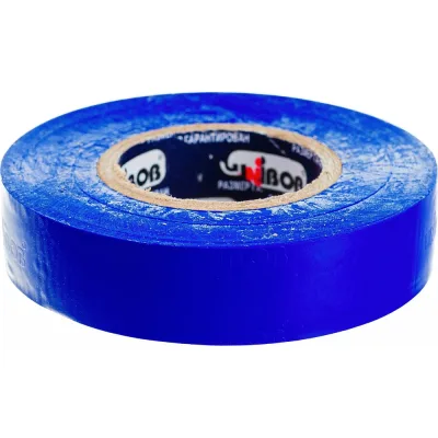 Изолента ПВХ UNIBOB 15 мм х 20 м, синяя 211763