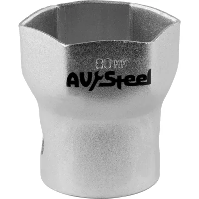 Ступичный ключ AV Steel 80 мм, 6-гранный AV-935053