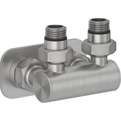 Модуль Сунержа EU50 2x1/2", угловой, сатин 071-1536-1234