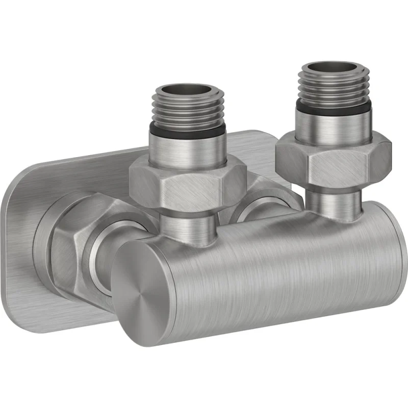 Модуль Сунержа EU50 2x1/2", угловой, сатин 071-1536-1234