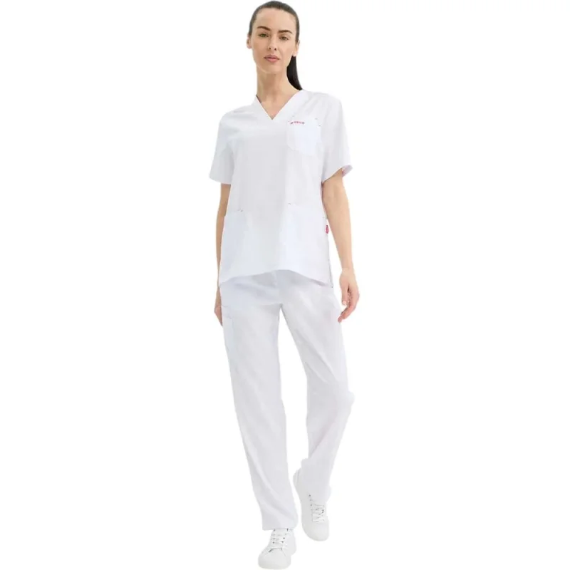 Костюм (блузка/брюки) женский TRUD RS72614, белый, XL (48-50) 4610410934107 01.216185/XL