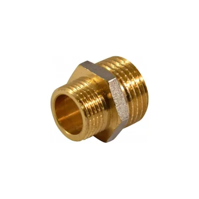 Ниппель переходной СаМат Плюс латунный 1/2x1 1/4, 1 шт. 2653