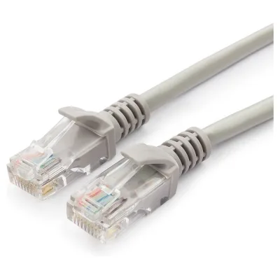 Патч-корд Cablexpert UTP кат.5e, 0.5м, литой, многожильный (серый), набор 10шт., PP12-0.5M-10