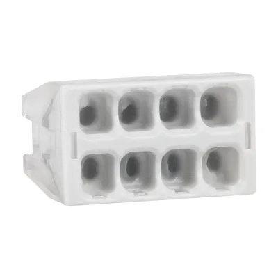 Клемма КЭАЗ строительно-монтажная OptiKit СМК 2273-248 (с пастой) 8 отверстий 0,5-2,5 мм2 50 шт 351065