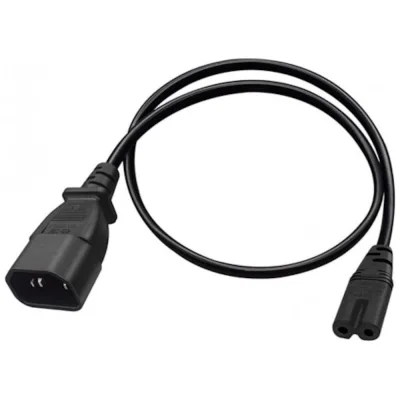 Кабель питания KS-is IEC-C14 M - IEC-C7 F 2м черный KS-857A-2
