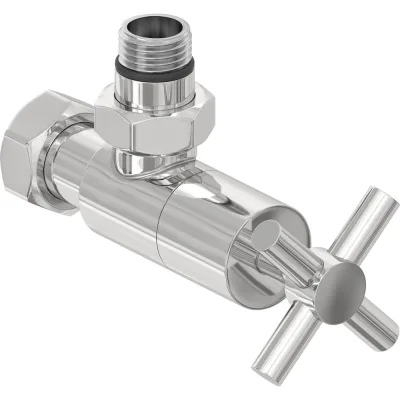 Вентиль Сунержа угловой крест (G 1/2" НР х G 3/4" НГ) Без покрытия00-1408-1234