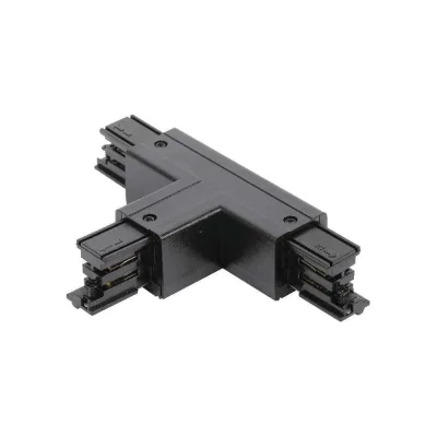Муфта Т-образная универсальная левая Русский Свет RS 3C TRACK TCLU BK 100x66 мм, черный 19131021054