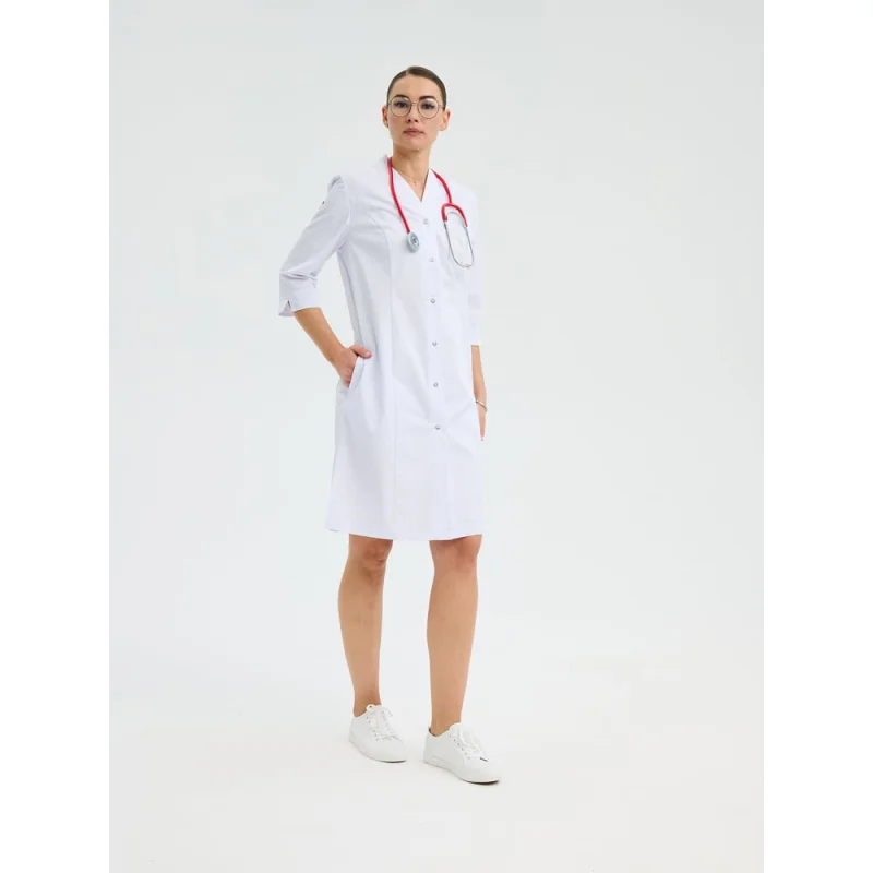 Халат женский TRUD RS72621, белый, XL (48-50) 4610410915335 01.216157/XL