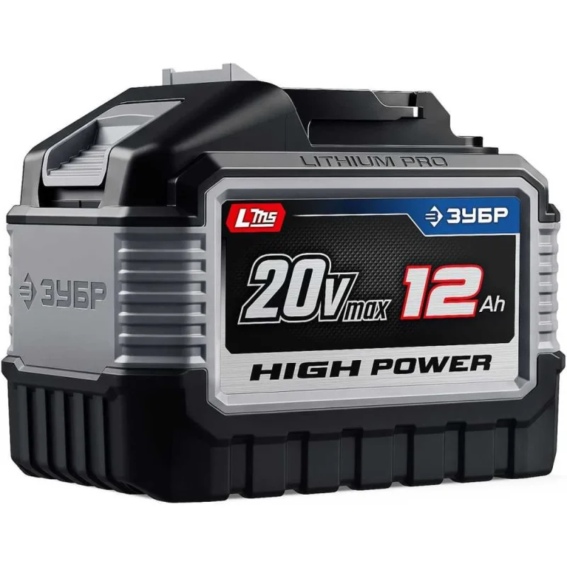 Аккумулятор ЗУБР High Power, 20 В, 12.0 А·ч, LMS, ПРОФЕССИОНАЛ BP-H-20-12