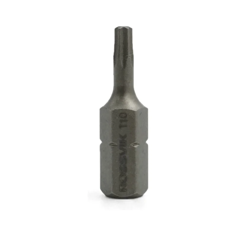 Бита TORX, T10, 25 мм, 1/4, сплав S2 (20шт в коробке) Rossvik 6325T10