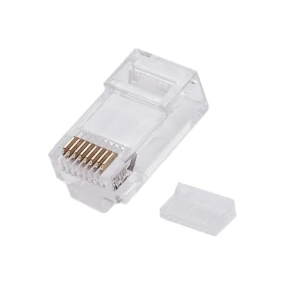 Коннектор Filum FL-PG-U6-WIB Cat 6, UTP, RJ45(8p8c), со вставкой, 50мкд, универсальный, для одножильного и многожильного кабеля, 100 шт, 00-01293266