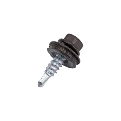 Кровельный саморез Daxmer 4,8х19 RAL 8019 сверло №2, 400 шт 00000311396
