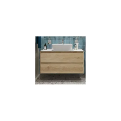 Подвесная тумба со столешницей и накладной раковиной BelBagno KRAFT 80 KRAFT80RNN-KEPBO-1302-SET