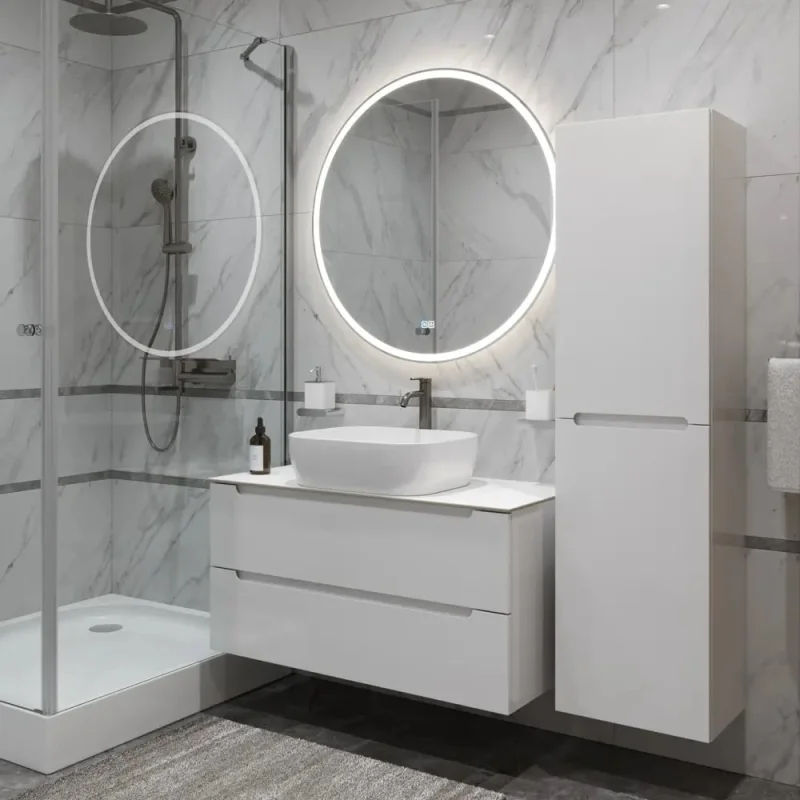 Тумба подвесная со столешницей и накладной раковиной BelBagno ETNA 80 ETNA80BL-KEPBO-1302-SET