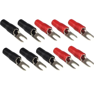 Клеммы AURA "вилка", 4,2мм, вход 8AWG/8мм2, 10 шт. ACN-S104/10