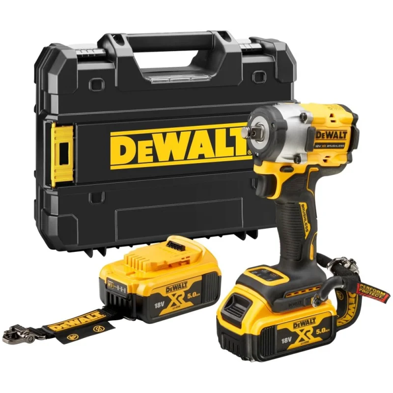 Аккумуляторный гайковерт Dewalt DCF921P2LRT, 18 В, 610 Нм, 3550 уд/мин, с 2 АКБ 5 Ач, без ЗУ, в кейсе TSTAK () DCF921P2LRT-XJ