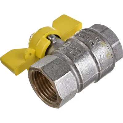 Кран шаровой газовый LD Pride 1/2 ВР(г) х 1/2 ВР(г) бабочка (LD 47.360.15)