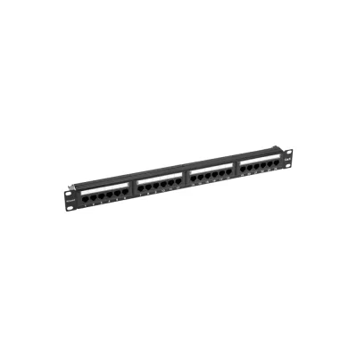Коммутационная панель с кабельным органайзером REXANT 19" 1U, 24 порта, UTP, RJ-45, CAT6 02-0231