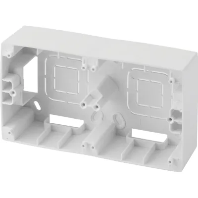 Коробка накладного монтажа ЭРА 12-6102-01 2 поста, Эра 12, белый Б0043170
