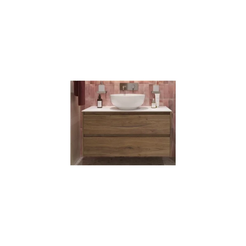 Подвесная тумба со столешницей и накладной раковиной BelBagno KRAFT 80 KRAFT80RT-KEPBO-1077-SET
