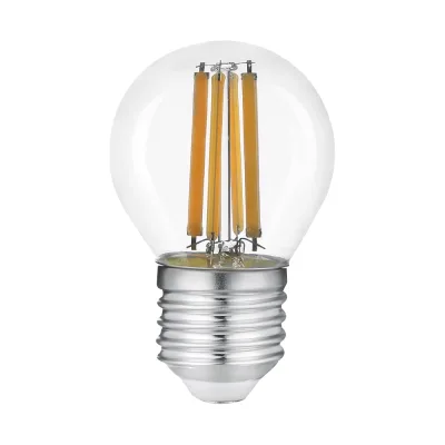 Светодиодная лампа General Lighting Systems Филамент прозрачный E27 20Вт 230В 1300Лм 2700К Теплый белый свет Шар GLDEN-G45S-20-230-E27-2700 661518