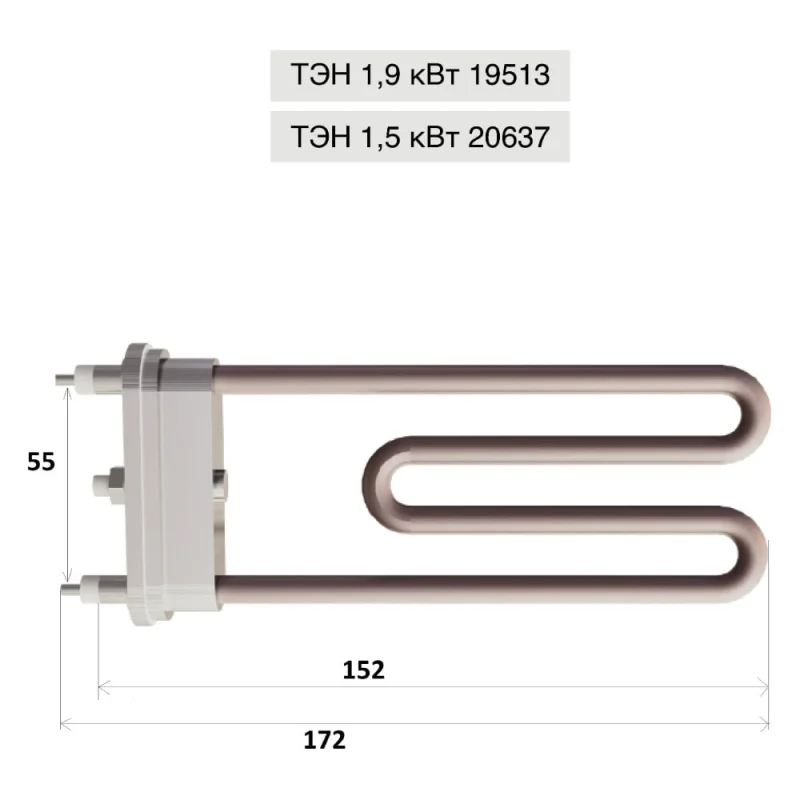 Комплект ТЭН VVD 1,5 кВт 104138