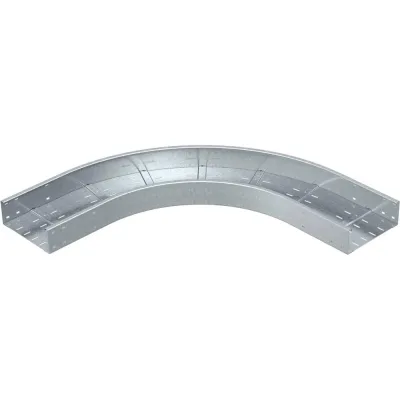 Угловая секция OBO Bettermann 90° WRB 90 140 FT, к лоткам для больших расстояний, R=500 мм, h=110 мм, B=400 мм, сталь, горячий цинк 6098352