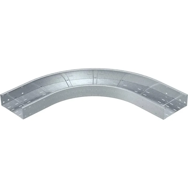 Угловая секция OBO Bettermann 90° WRB 90 140 FT, к лоткам для больших расстояний, R=500 мм, h=110 мм, B=400 мм, сталь, горячий цинк 6098352