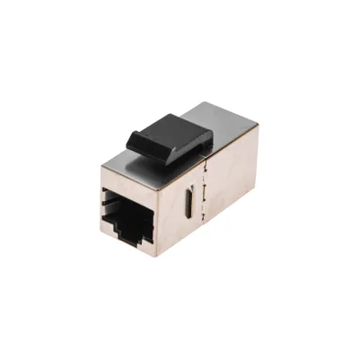 Проходной адаптер формата Keystone Jack RJ-45(8P8C) REXANT FTP, CAT 5e 02-0102