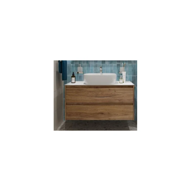 Подвесная тумба со столешницей и накладной раковиной BelBagno KRAFT 80 KRAFT80RT-KEPBO-1302-SET