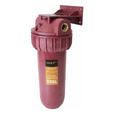 Фильтр магистральный для горячей воды VRT 1/2'', 10'' SL, красный корпус 559365