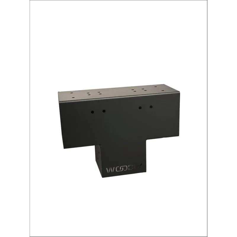 Т-образный коннектор для бруса WOODIY 100х100, черный матовый, WD14-B