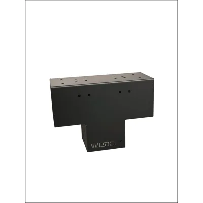 Т-образный коннектор для бруса WOODIY 100х100, черный матовый, WD14-B