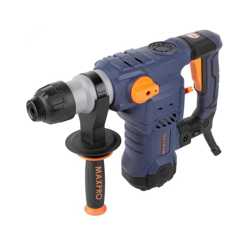 Перфоратор демонтажный MAX-PRO 1500 Вт, 0-850 об/мин, 5,5 Дж, 3 режима, Д/Б/М-42/32/13, 5,2 кг, SDS-PLUS, антивибрационная ручка, резиновые вставки, р 85094