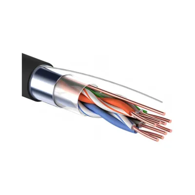 Кабель витая пара PROCONNECT FTP 4PR 24AWG PE CAT5e внешний черный 305 м 01-0154