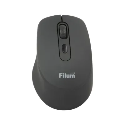Мышь Filum Wireless FL-MBT05-BK оптическая USB/BT 4 кл., DPI: 800/1200/1600, питание АА 1 шт., черная, Windows XP/Vista/7/8/10, MacOS 00-01092754