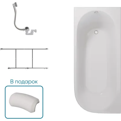 Ванна 1Marka АЛИСА/ALISA МГ 1700х750 L Комплект Стандарт 2 П 01али1775лкс2+п