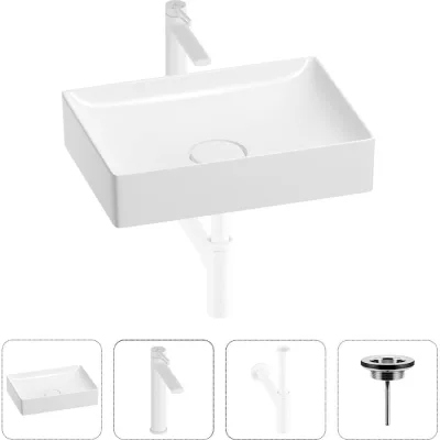 Раковина для ванной Wellsee Pure BY в наборе 4 в 1 201002670