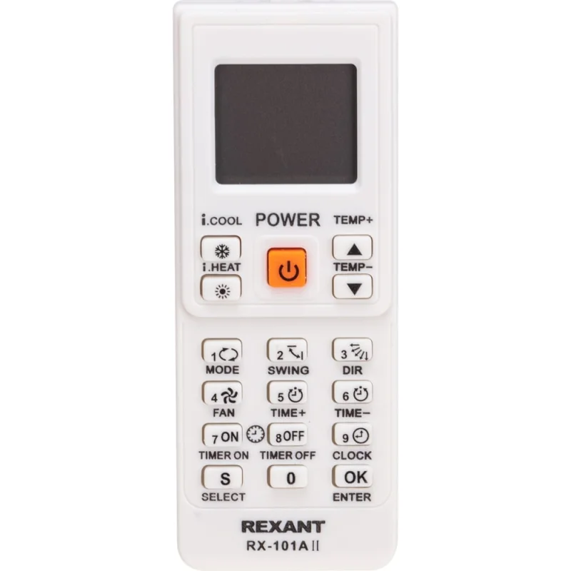 Пульт универсальный для кондиционеров RX-101AII REXANT 38-0103