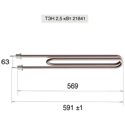 Комплект ТЭН VVD 2.5 кВт 21841 104148