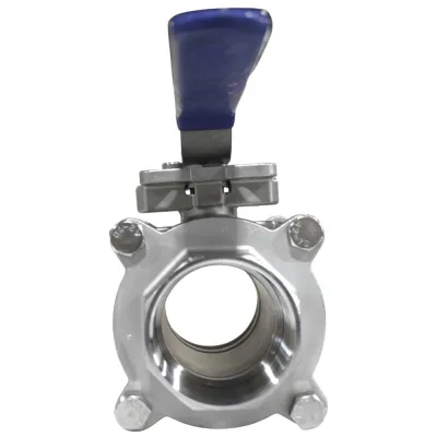 Кран шаровый NEWKEY муфтовый под привод, нержавеющий, 3PC, AISI316, DN100, CF8M, PN25 NK-BMTp100/6