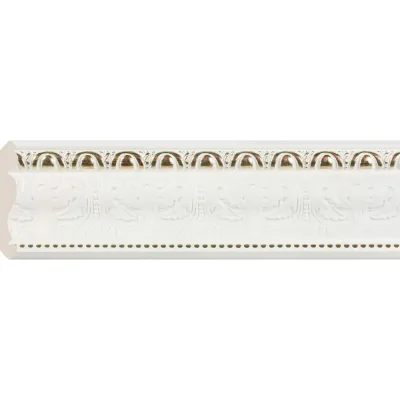 Карниз Cosca Decor 146-115 интерьерный багет, 89 мм, белый СПБ016572