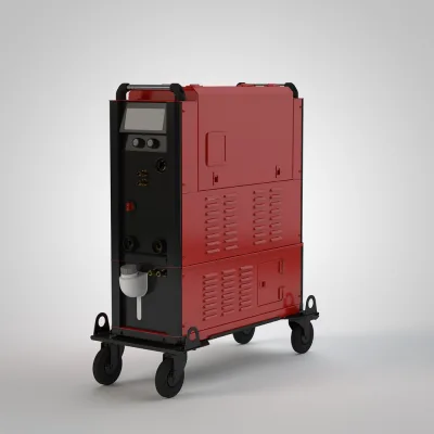 Сварочный полуавтомат ROSWELD MIG 350W ProFe COMPACT с импульсной сваркой стали и нержавейки с встроенным подающим,с блоком охлаждения(БЖО,тел.бал.,кз.3м,гор.3м,охл.жид.) RM350WPFB353