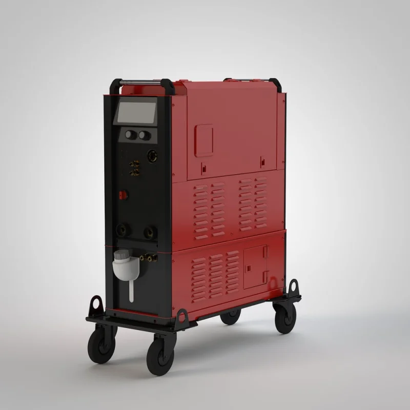 Сварочный полуавтомат ROSWELD MIG 350W ProFe COMPACT с импульсной сваркой стали и нержавейки с встроенным подающим,с блоком охлаждения(БЖО,тел.бал.,кз.3м,гор.3м,охл.жид.) RM350WPFB353