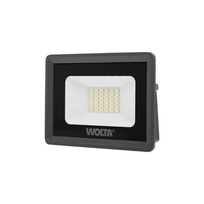 Прожектор светодиодный Wolta WFL 5700K 30 Вт IP65 серый