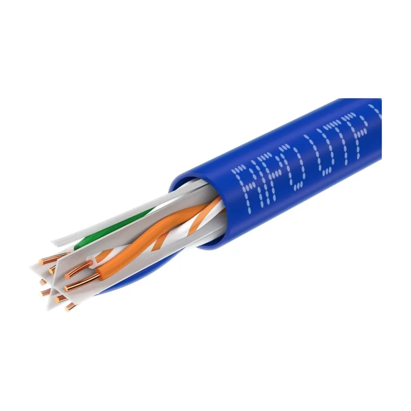 Кабель Ripo Utp 4 cat6 23awg cu plus, 25м.,fluke test (ксвпв -кат.6 4-2-plus) синий 001-112010-25