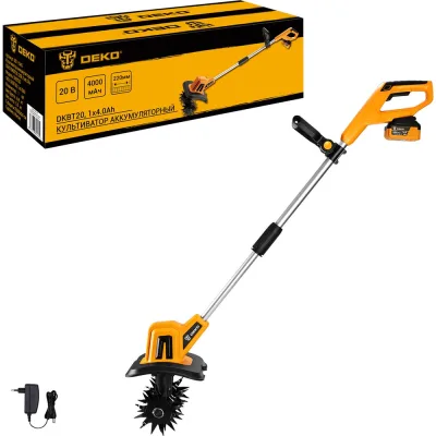 Культиватор аккумуляторный DEKO DKET20Li-ion, 20В, 1x4.0Ач 081-1045